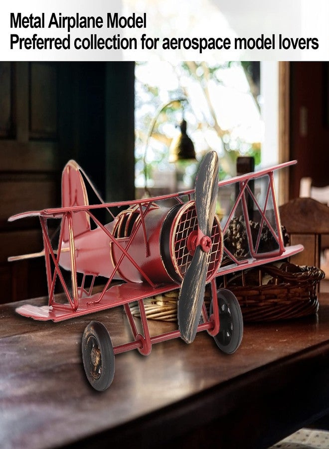 MUNEFE Vintage Metal Planes Model, Metal Airplane Decorations, Hanging Aircraft Handicrafts for Hanging in Home Or Office Environments, Etc - Image 3